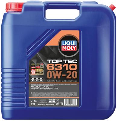 LIQUI MOLY Oil toptec 6310 20l 0w-20