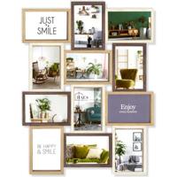 Haes Deco Houten Multi Fotolijst / Galerie Alvesta in bruin tinten voor 12 foto's 10x15 (formaat 44 x 58 cm) - MP164 - thumbnail