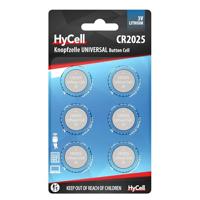 HyCell Knoopcel CR2025 3 V 6 stuk(s) 140 mAh Lithium CR2025 - thumbnail