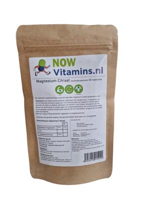 Nowvitamins.nl Magnesium citraat 60 Capsules