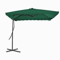 Parasol met stalen paal 250x250 cm groen - thumbnail