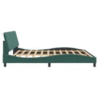 Bedframe zonder matras "Hanko" 200x200 cm fluweel donkergroen - thumbnail