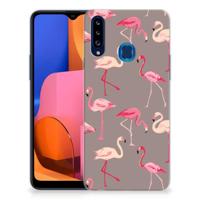 Samsung Galaxy A20s | TPU Hoesje | Flamingo - thumbnail