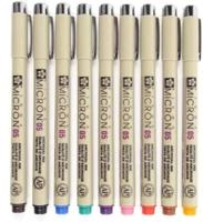 Fineliner Sakura Pigma Micron assorti etui à 9 stuks - thumbnail