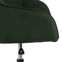 Bendt Bureaustoel 'Loren' Velvet, kleur Forest Green - thumbnail