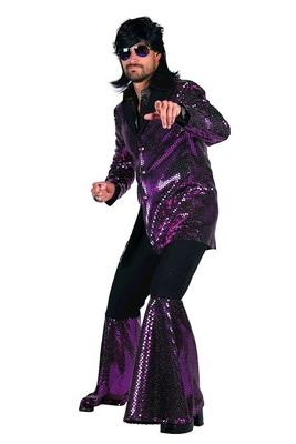 Disco kostuum Studio 54 paars