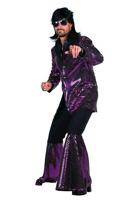 Disco kostuum Studio 54 paars - thumbnail
