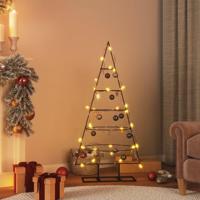 VidaXL Kerstdecoratie kerstboom 125 cm metaal zwart - thumbnail