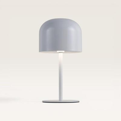 LED Tafellamp Ariello bianco s - Witte paddenstoel lamp voor binnen, zowel dim- als oplaadbaar