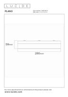 Lucide PLANO - Plafonnière Badkamer - Ø 28 cm - LED Dimb. - CCT - 1x16W 2700K/4000K - IP44 - Opaal - thumbnail