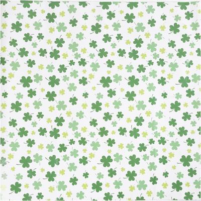 Creativ Company Inpakpapier, groene klaver, b: 50 cm, 80 gr, 100 m/ 1 rol