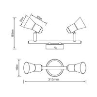 Brilliant Sanny G15413/77 Plafondspot LED GU10 3 W Chroom - thumbnail