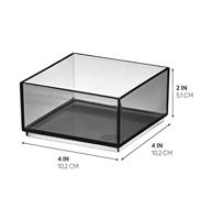 iDesign - Make-Up Organizer, 10.2 x 10.2 x 5.1 cm, Smoke - iDesign | S - thumbnail