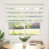 VidaXL Zebra rolgordijn 140x100 cm stofbreedte 135,9 cm marmerbeige - thumbnail