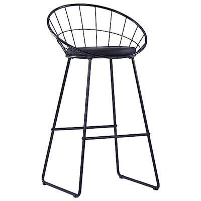 Barstoelen 2 st kunstleer zwart