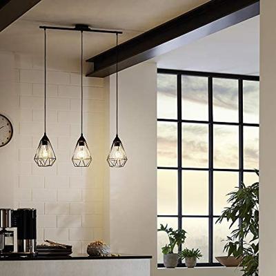 Eglo Vintage eettafel hanglampTarbes 3-lichts zwart - 94189