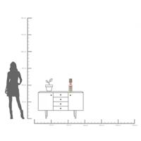 Kare Vaas Calabria Rose 41cm - thumbnail