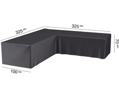 Loungesethoes hoekset 325x325x100xh70 cm AeroCover - Aerocover Loungesethoes hoekset 325x325x100xh70 cm AeroCover - Aerocover
