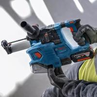 Bosch Blauw GBH 18V-22 Accu Boorhamer + Stofafzuiging GDE 18V-12 | Zonder accu&apos;s en lader | In L-Boxx - 0611924004 - thumbnail