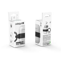 Catalyst Minimalist Case voor AirPods 1 en 2 - Hoogglanzende oppervlakteafwerking met extra grip, ultralichtgewicht, slank ontwerp, compatibel met draadloos opladen - Zwart - thumbnail