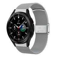 Samsung Galaxy Watch 4 Classic - 42mm & 46mm - Milanese bandje met klemsluiting - Zilver - thumbnail
