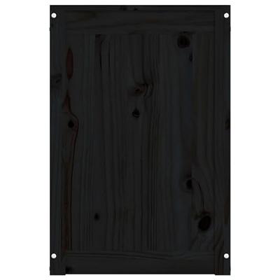 Wasmand 88,5x44x66 cm massief grenenhout zwart Wasmand 88,5x44x66 cm massief grenenhout zwart