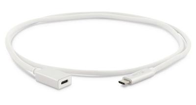 LMP - USB 3.1 (m) naar USB-C (f), max. 5 Gbit/s, 3A, 1 meter, zilver