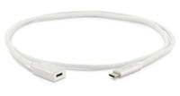 LMP - USB 3.1 (m) naar USB-C (f), max. 5 Gbit/s, 3A, 1 meter, zilver - thumbnail