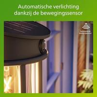Philips LED Geri 929004633001 Wandlamp op zonne-energie met bewegingsmelder LED 3.2 W Zwart - thumbnail