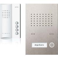 Ritto by Schneider RGE1818325 Complete set voor Deurintercom Kabelgebonden Eengezinswoning Wit, RVS Ritto by Schneider RGE1818325 Complete set voor Deurintercom Kabelgebonden Eengezinswoning Wit, RVS