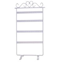 Oorbellen ketting sieraden stand houder display rack (wit) - thumbnail