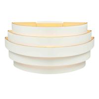 Highlight Design wandlampScudo wit met goud 25cm - W3641.00 - thumbnail