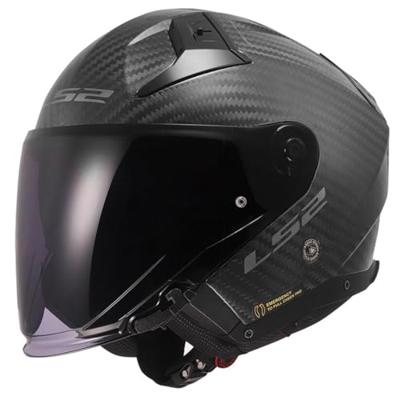 LS2 jethelm "of603 infinity ii carbon solid" helmet of603 infinity ii matt carbon gr. xl LS2 jethelm "of603 infinity ii carbon solid" helmet of603 infinity ii matt carbon gr. xl