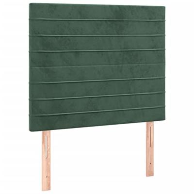 Bedframe zonder matras 80x200 cm fluweel donkergroen