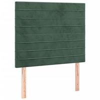 Bedframe zonder matras 80x200 cm fluweel donkergroen - thumbnail