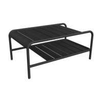 Fermob Luxembourg tuintafel laag 90x55 cm Anthracite - thumbnail