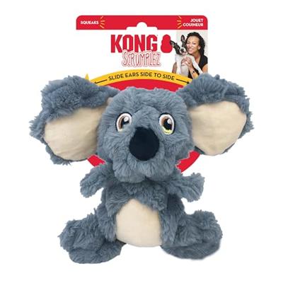 KONG SCRUMPLEZ KOALA PLUCHE MET PIEP GRIJS 22X23X10 CM