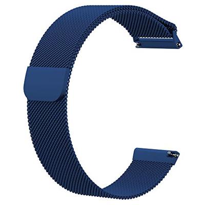 Fitbit Versa 1 / 2 & Lite milanese bandje - Maat: Small - Donkerblauw