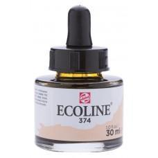 Ecoline • vloeibare waterverf fles 30ml roze beige 374