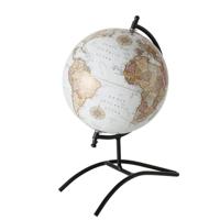 Decoratieve wereldbol op metalen voet - thumbnail