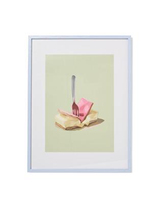 HEMA Fotolijst 30x40cm hout dun (lichtblauw)