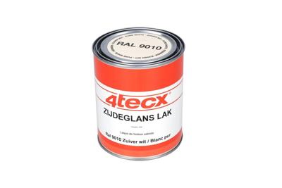 4tecx Zijdeglans lak RAL 9010 zuiver wit 0,75ltr