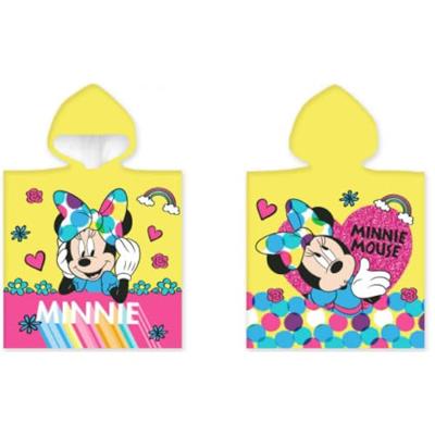 Minnie poncho 50 x 100 cm geel