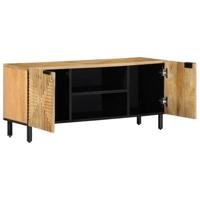 Tv-meubel 105x33x46 cm massief mangohout bruin - thumbnail