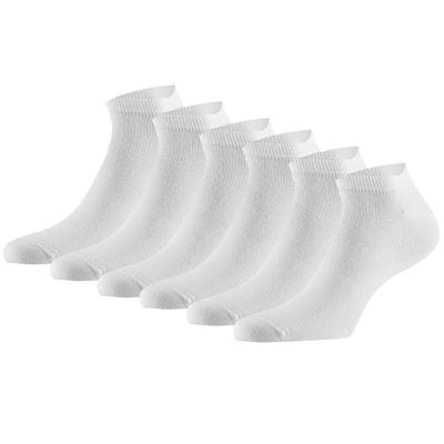 Apollo Sneakersokken Basic Bamboo Wit 6-pack-35/38