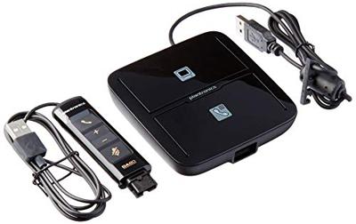 Plantronics 207414-05 QD Series analoge regelaar voor Quick Disconnect (QD) headsets, zwart