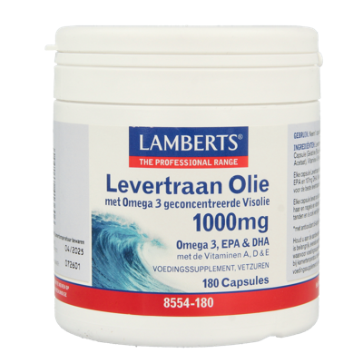 Levertraanolie 1000mg 180 Capsules Levertraanolie 1000mg 180 Capsules