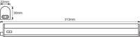 OSRAM HOMELIGHTING LED Switch Batten 300 mm 4 W 3000 K LED-onderbouwlamp - thumbnail