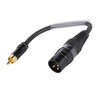 SOMMER CABLE Adapter Cable XLR(M)/RCA(M) 0.15m bk - thumbnail