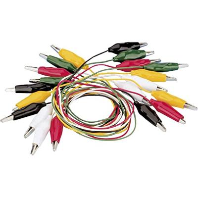 VOLTCRAFT KS-280/0.1 Meetsnoerenset Krokodilklem Krokodilklem 0.28 m Zwart, Rood, Geel, Groen, Wit 1 set(s)